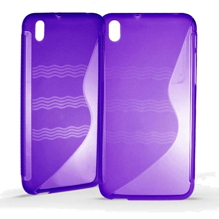 Coque silicone unie compatible Givré Violet HTC Desire 816