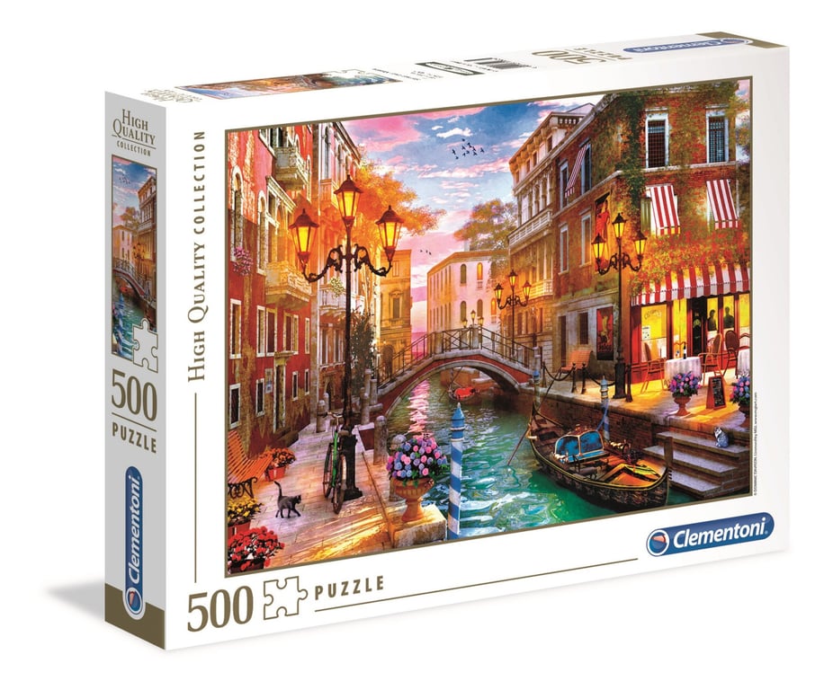 Clementoni 35063 Jeu de Création et Logique pour Enfants à Partir de et Plus Puzzle Collection 500 Pièces Soleil Couchant sur Venise - vue 2