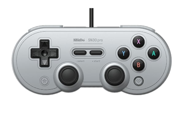 8Bitdo SN30 Pro USB Gris Manette de jeu Nintendo Switch, PC