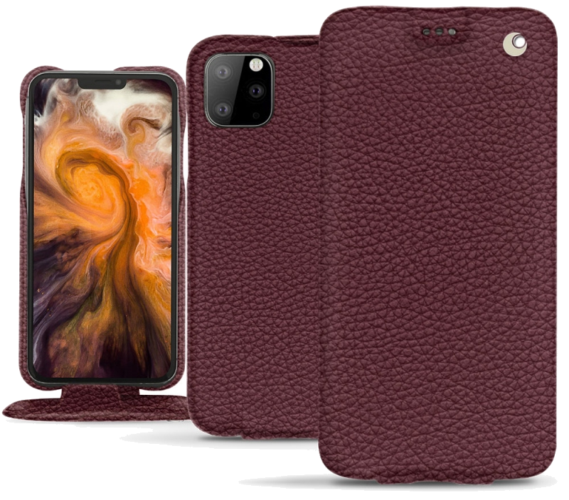 Housse cuir Apple iPhone 11 Pro Max - Rabat verticalViolet