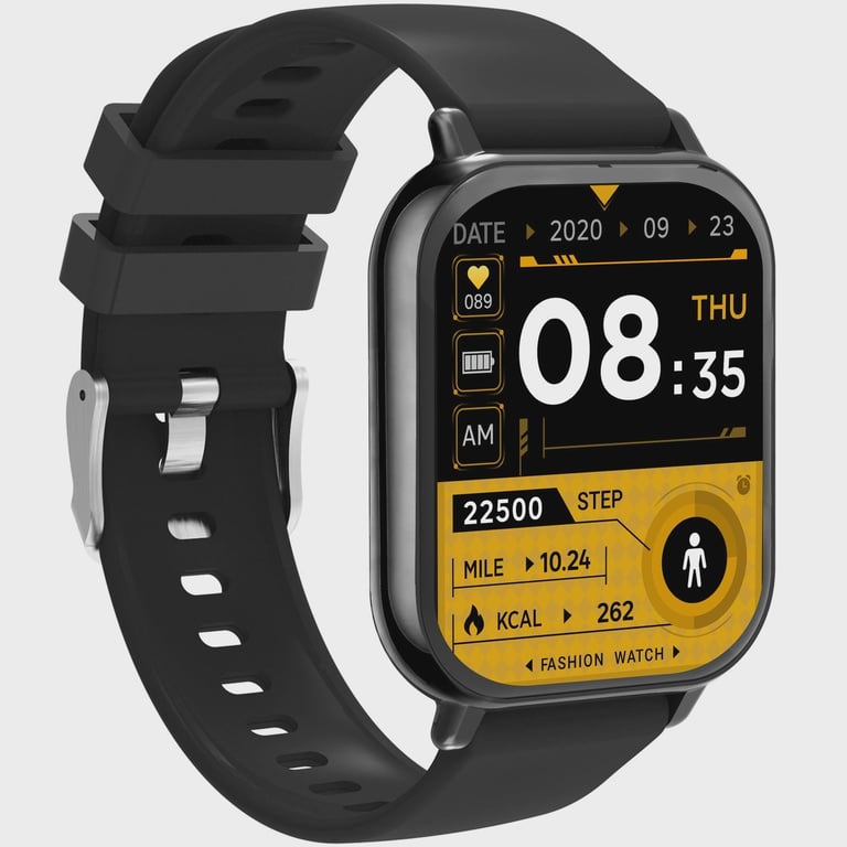 Montre connectée Bluetooth, écran TFT 1,81 , étanchéité IP65, capteur de fréquence cardiaque - Neuf