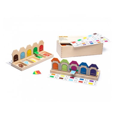 Jeu éducatif Montessori pour apprendre à compter - Rue du Compte par Educo