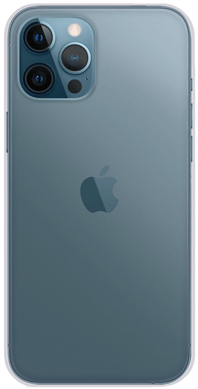 Coque silicone unie compatible Transparent Apple iPhone 12 Pro Max