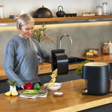 Cecotec 03214 friteuse Unique 5,5 L Autonome 1700 W Friteuse d'air chaud Noir, Acier