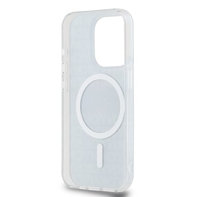 DKNY Funda para iPhone 15 Pro Max MagSafe de TPU blando con diseño Negro