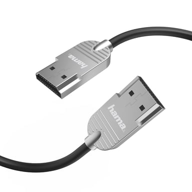 Hama ''Ultra-Slim'' câble HDMI 1 m HDMI Type A (Standard) Noir, Argent