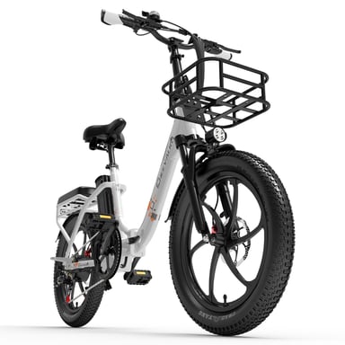 Cheevalry C20 PRO Torque Sensor Bicicletta elettrica 250W 48V20AH Bicicletta elettrica pieghevole da città con cestino anteriore