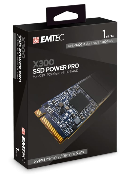 Emtec X300 .2 PCI Express 3.0 NVMe 3D NAND Neuf - vue 6