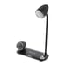 Tellur Nostalgia Chargeur de bureau sans fil 15 W, haut-parleur Bluetooth 5 W, lampe de bureau, noir