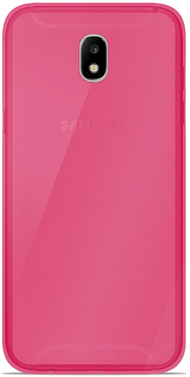 Coque silicone unie compatible Givré Rose Samsung Galaxy J3 2017