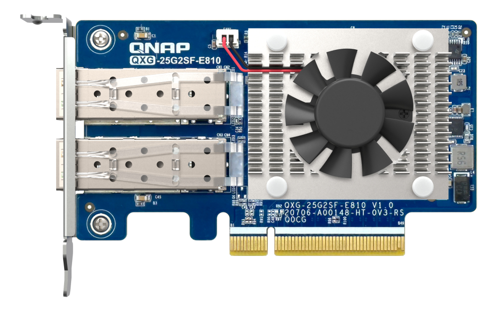 QNAP QXG 25G2SF E810 carte réseau Interne Fibre 25000 Mbit/ Neuf - vue 3