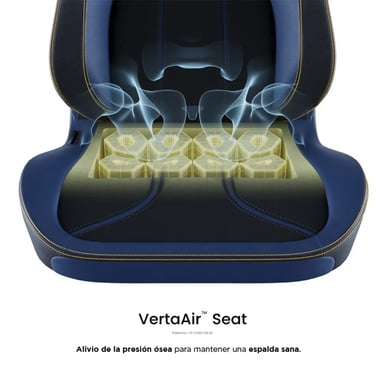 Chaise gaming Vertagear SL5800 HyGenNX Midnight Blue – Ergonomie avancée, soutien lombaire ContourMax™, assise ventilée VertaAir™, revêtement anti-odeurs