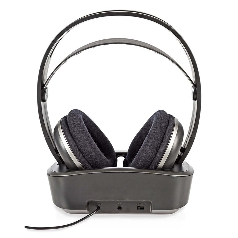 Nedis HPRF210BK casque Casques Avec fil &sans fil Arceau TV Argent - vue 3