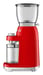 Smeg CGF11RDEU appareil à moudre le café 150 W Rouge, Transparent