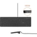 MOBILITY LAB ML304250 - Teclado con cable para PC de negocios con 2 concentradores USB integrados - Negro