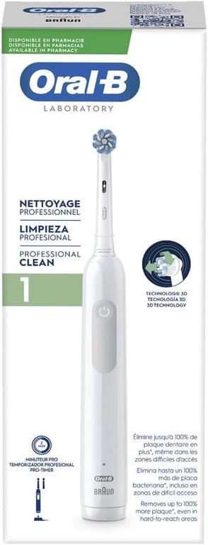 Brosse À Dents Électrique Oral-B Pro 1 – Brossage Oscillo-Rotatif, Minuteur Intégré - vue 9