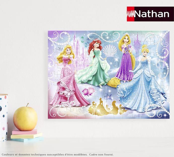 Puzzle 100 pièces : Princesses étincellantes Ravensburger Nathan - vue 3