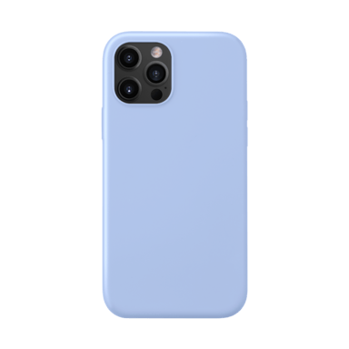 Funda antigolpes de gel de silicona suave para Apple iPhone 12/12 Pro, azul lila
