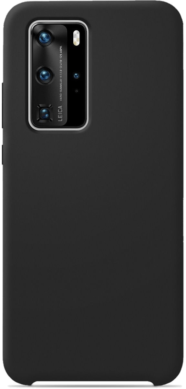 Coque silicone unie compatible Soft Touch Noir Huawei P40 Pro