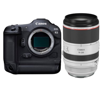 Appareil photo hybride Canon EOS R3 + RF 70-200mm f/2.8 L IS USM + Ebook ''20 astuces pour des images qui claquent''