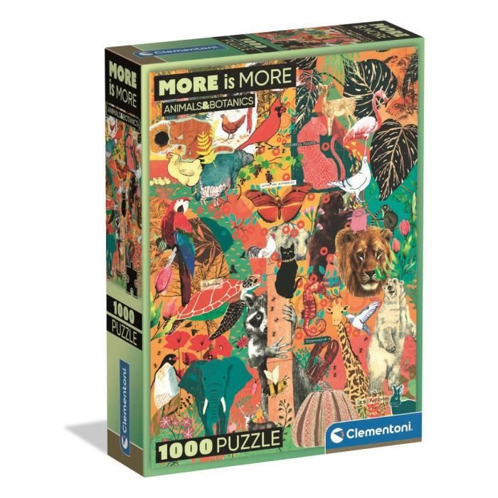 Puzzle Compact 1000 pièces : Animaux et Botanique Clementoni Puzzles - vue 5