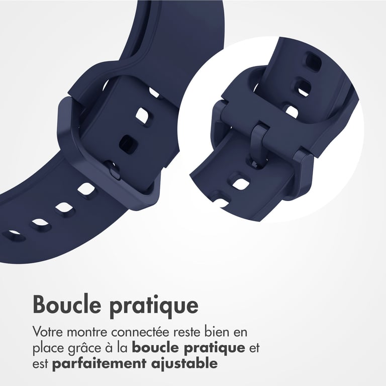 imoshion Bracelet silicone pour Samsung Galaxy Fit 3 - Bleu foncé - Neuf