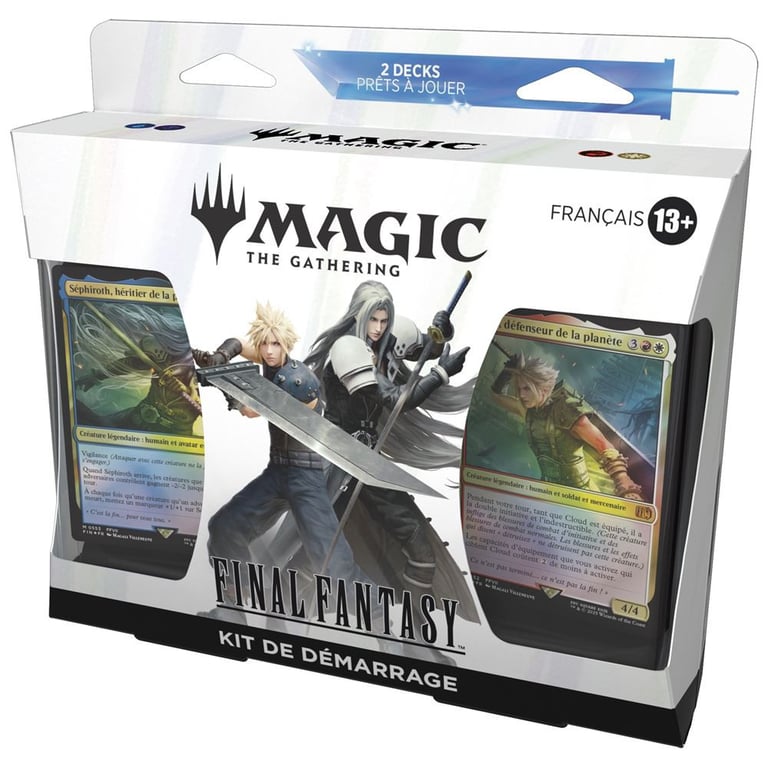 Kit de démarrage Magic: The Gathering Wizards of the Coast Final Fantasy 2 decks 60 cartes Rouge/Blanc Bleu/Noir FRANÇAIS - Neuf