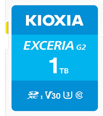 Kioxia LNEX2L001TG4 mémoire flash 1 To SDXC UHS-I Classe 10 - vue 1
