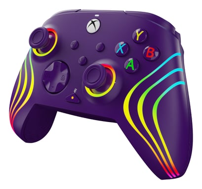 PDP Afterglow Wave Púrpura USB Gamepad Analógico/Digital PC, Xbox Series S, Xbox Series X