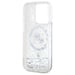 Custodia Karl Lagerfeld per iPhone 15 Pro Max 6,7'' Liquid Glitter custodia rigida trasparente Karl&Choupette Head Magsafe
