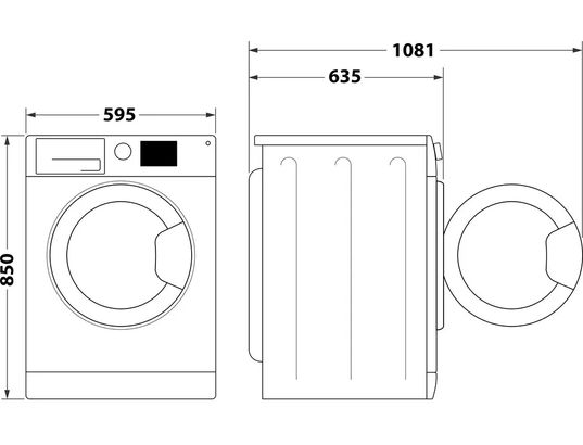 Lave-Linge Frontal WHIRLPOOL FFBD10469BSVFR – 10kg, 1400 trs/min, FreshCare+ - vue 8