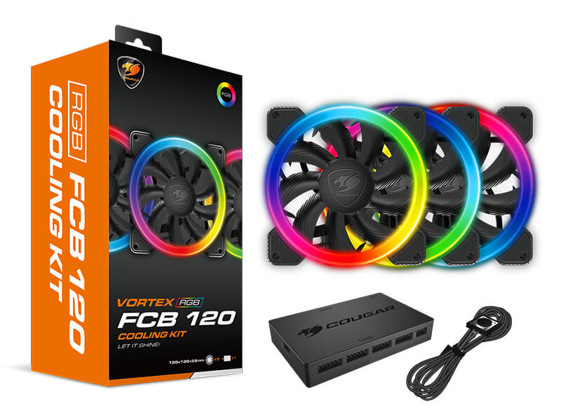 COUGAR Gaming Vortex RGB FCB 120 Boitier PC Ventilateur 12 cm Neuf - vue 1