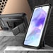 Coque Intégrale pour Samsung Galaxy A55 Antichoc avec Béquille Support Noir