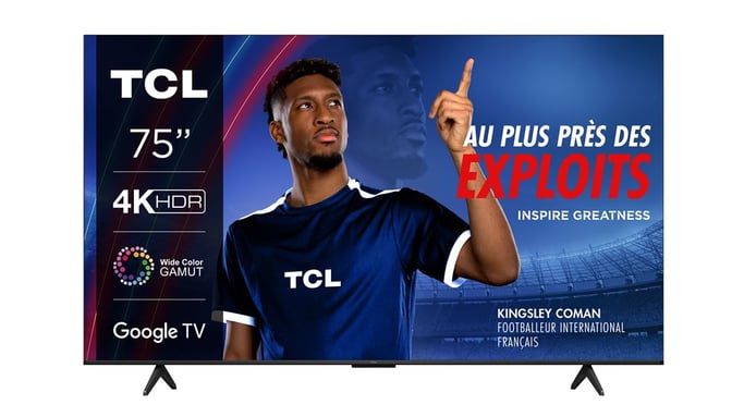 TCL P75 75P755 TV 190,5 cm (75'') 4K Ultra HD Smart TV Wifi Titane