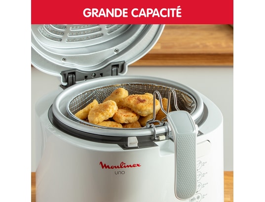 Moulinex Friteuse électrique capacité de 1kg 4personnes friteuse compacte rangement facile position d’égouttage pour diminuer la quantité d’huile hublot de contrôle AF203110 - vue 10