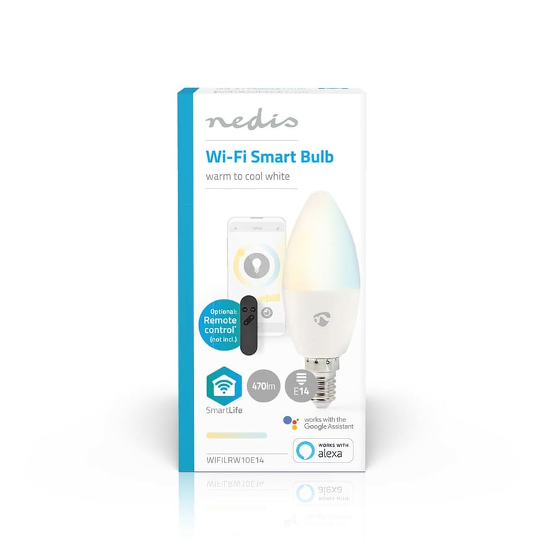Ampoule Connectée Wi Fi LED 470lm E14 Forme de Bougie en Plastique Neuf - vue 3