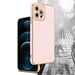 Coque pour Apple iPhone 12 PRO en Glossy Rose - Or Rose Housse de protection Étui en silicone TPU flexible et avec protection pour appareil photo