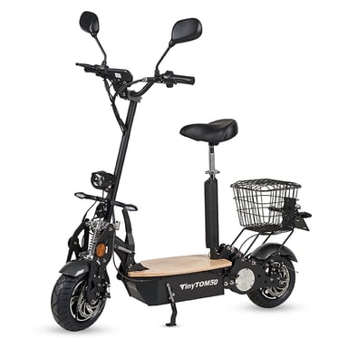 TinyTom - Trottinette électrique 1000 W, 36 V 12 Ah, 25 km, Noir