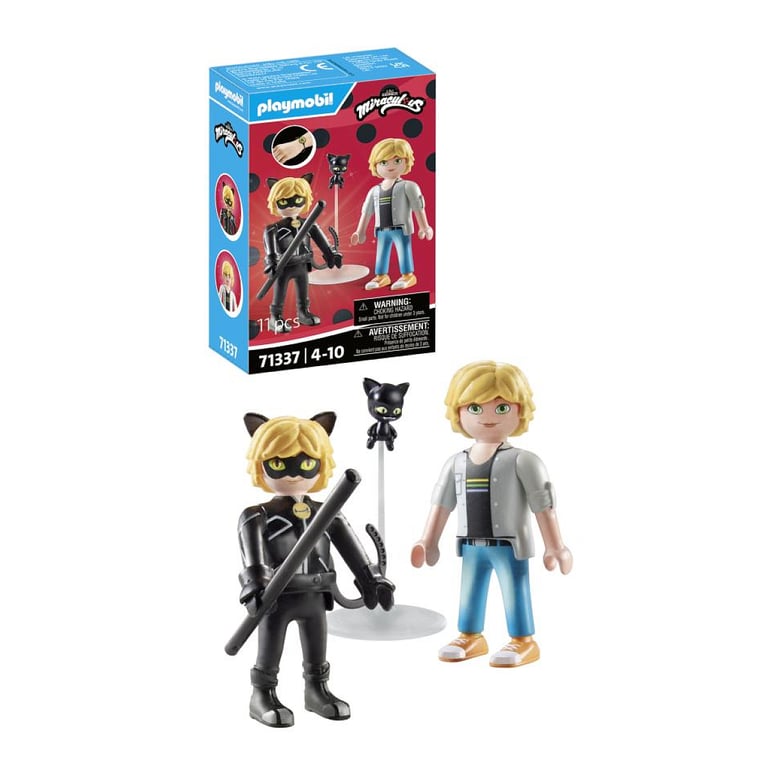 Miraculous Adrien & Chat Playmobil La Boîte - vue 5
