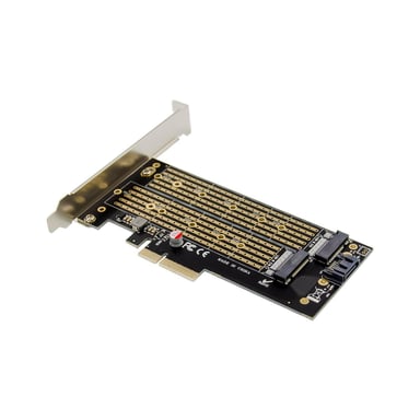 Microconnect MC-PCIE-X4M2 scheda di interfaccia e adattatore Interno M.2 (PCIe x4 M.2 Key NMVe SSD Adapt - NGFF M Key B, Dual Interface - Low & High Profile Bracket included - Warranty: 36M)