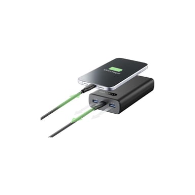 Cellularline 8018080484650 agli ioni di litio (Li-Ion) 20000 mAh Nero