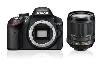 Nikon D3200 Noir - vue 1
