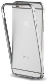 Bumper Argent + Film Protecteur Arriere Pour Apple Iphone 7