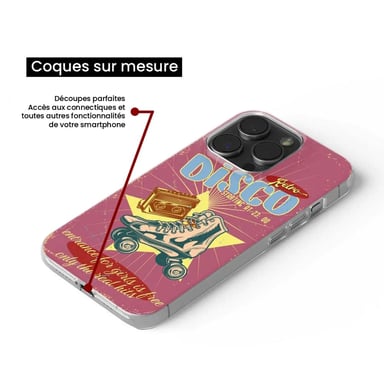 Funda de silicona - Compatible con Apple iPhone 17 - diseño retro disco