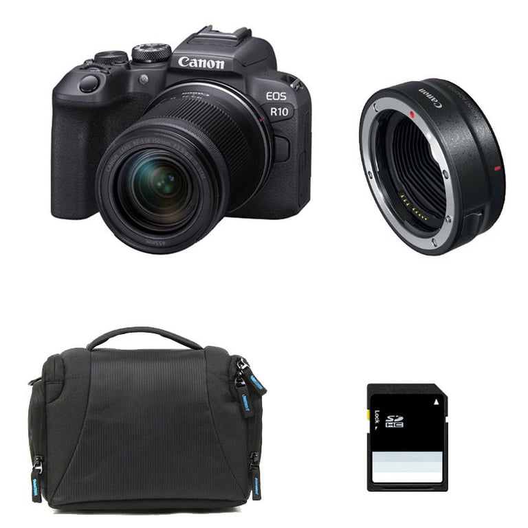 CANON EOS R10 + RF 18 150mm F3.5 6.3 IS STM + Sac + Carte SD 8 Go + Bague EF EOS R Neuf - vue 4