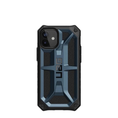 Coque de protection Monarch pour iPhone 12 mini - Noir et bleu