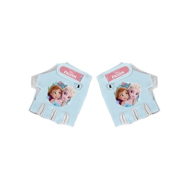 Mitaines vélo enfant DISNEY Frozen Taille unique 2-6 ans Bleu, paume rembourrée et fermeture à scratch
