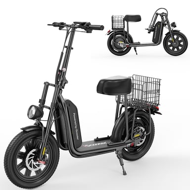 Trottinette électrique iScooter F7 avec siège, batterie 1000 W 48 V 10,4 Ah