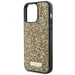 Étui Guess pour iPhone 15 Pro 6.1'' jaune étui rigide Rhinestone Metal Logo