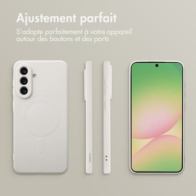 imoshion Coque Couleur avec MagSafe pour Samsung Galaxy A56 - Beige